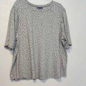 DEMOCRACY. Gray Polka Dot Women's Top